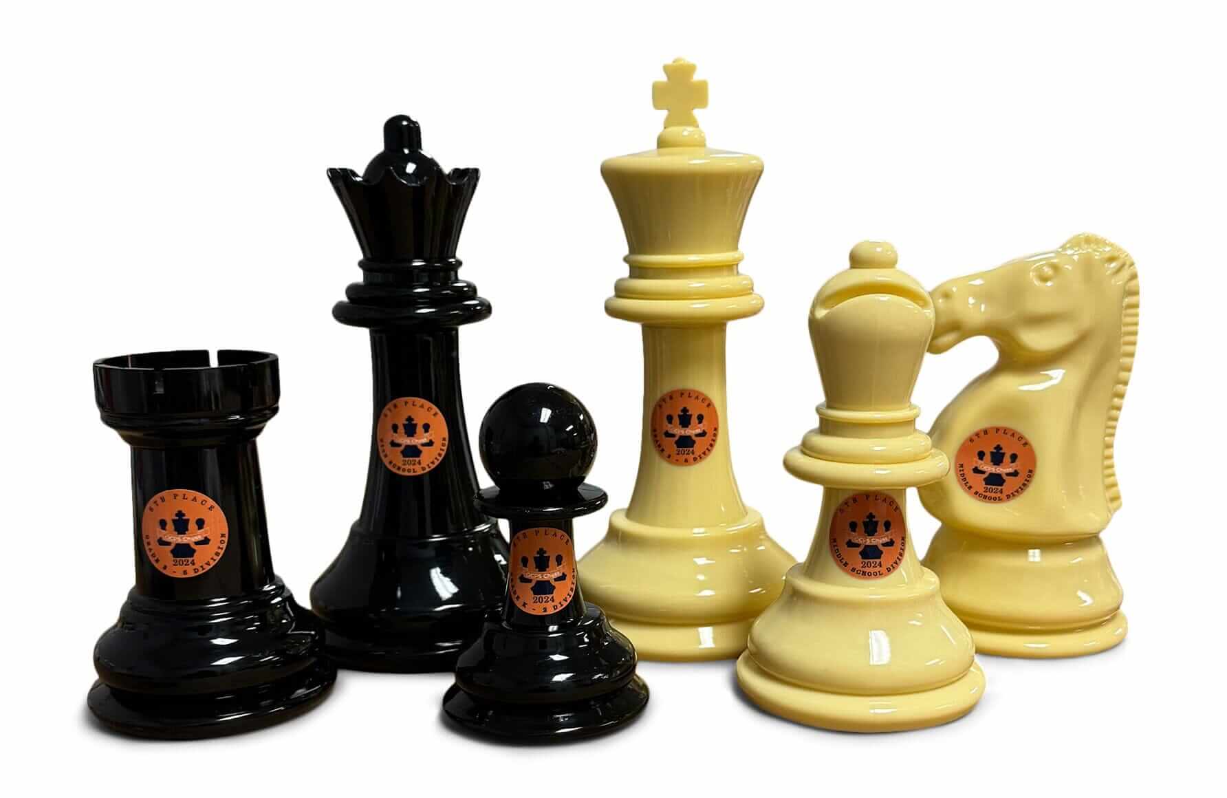 MegaChess Personalized Plastic 8 Inch Giant Chess Set | | GiantChessUSA