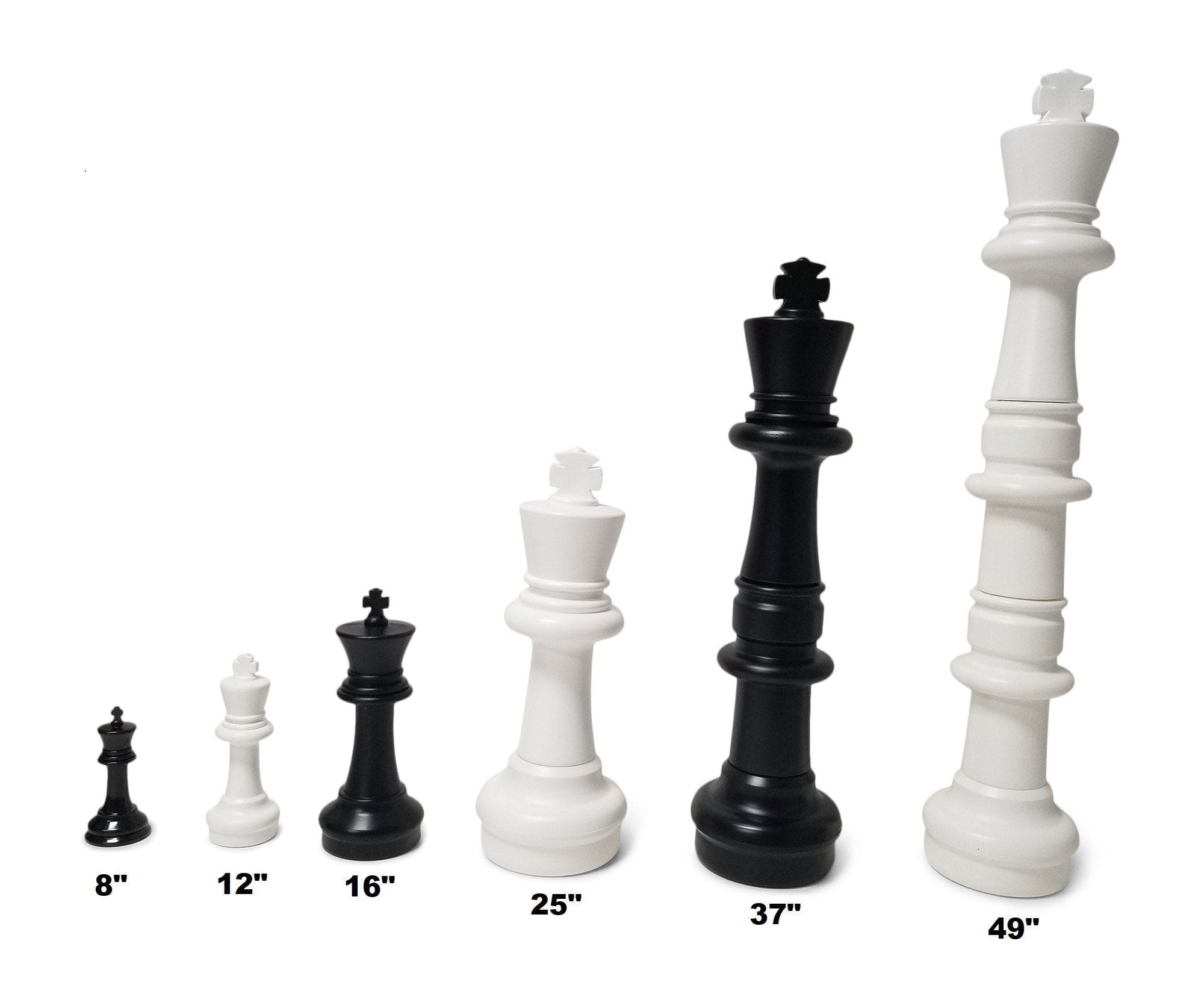 MegaChess Personalized Plastic 8 Inch Giant Chess Set | | GiantChessUSA