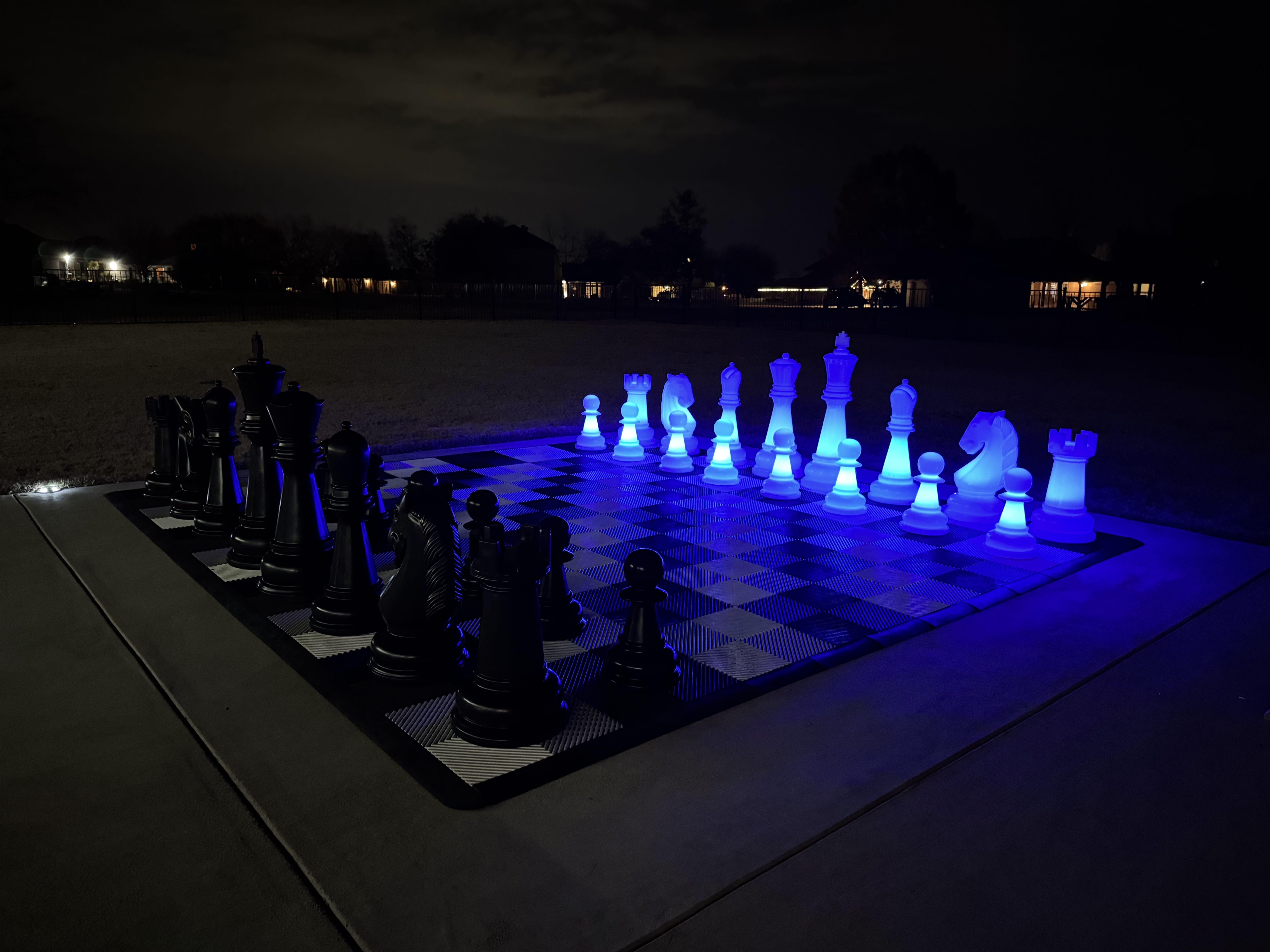 26 Inch Perfect Light-up LED Giant Chess Set | Three Options Available | Giant Outdoor Chess | | GiantChessUSA