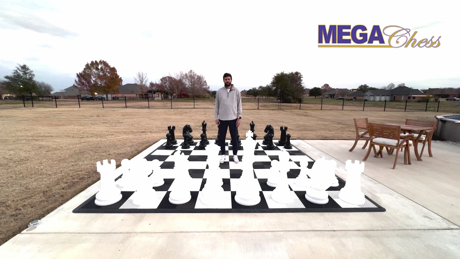 38 Inch Perfect Light-up LED Giant Chess Set | Three Options Available | Giant Outdoor Chess | | GiantChessUSA