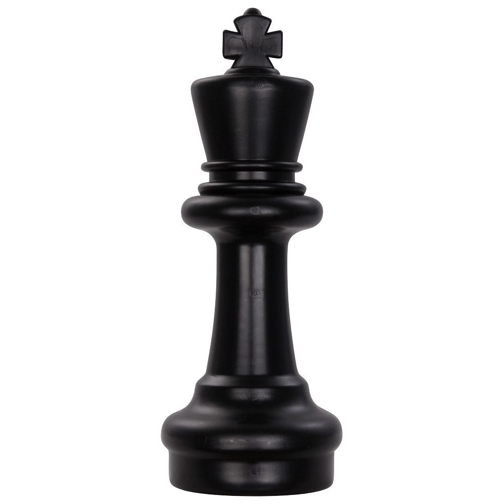 12 Inch Dark Plastic King Giant Chess Piece | Giant Outdoor Chess