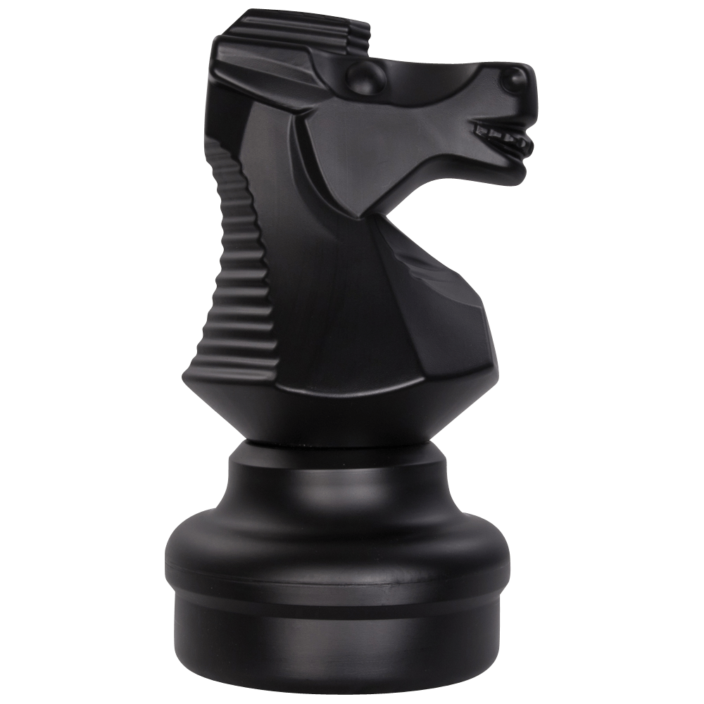 MegaChess Giant Plastic Chess Piece – White Knight, 18 Inches Tall, For 25" King Sets, HDPE Recycled Plastic
