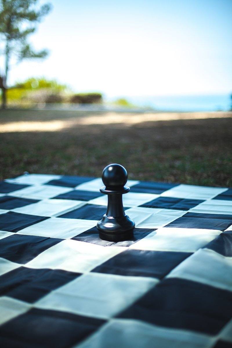 9 Inch Dark Plastic Pawn Giant Chess Piece | Giant Outdoor Chess | | GiantChessUSA