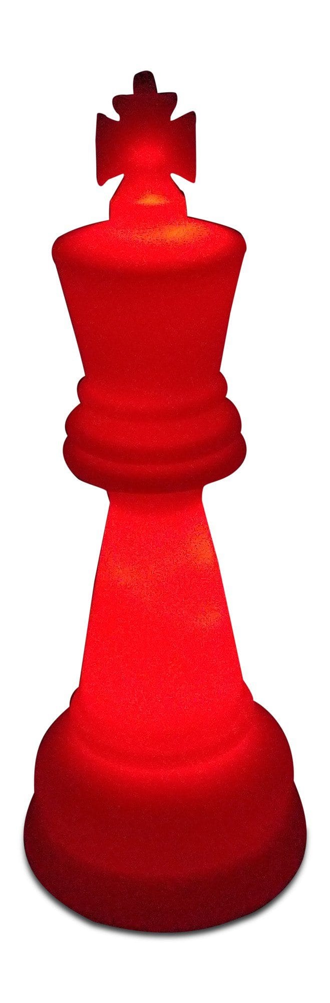 38 Inch Perfect King Light-Up Giant Chess Piece - Red | Giant Outdoor Chess | Default Title | GiantChessUSA