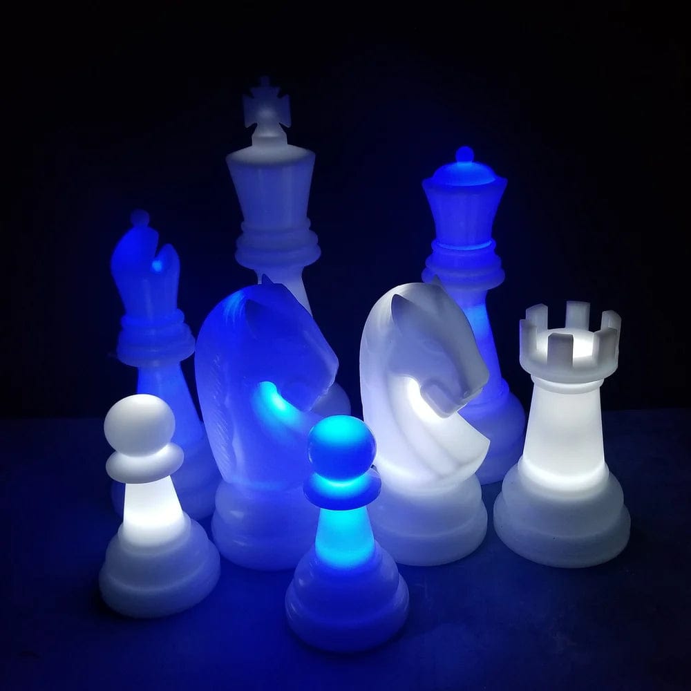Giant Outdoor Chess MegaChess 26 Inch Perfect LED Giant Chess Set - Option 2 - Night Time Only Set