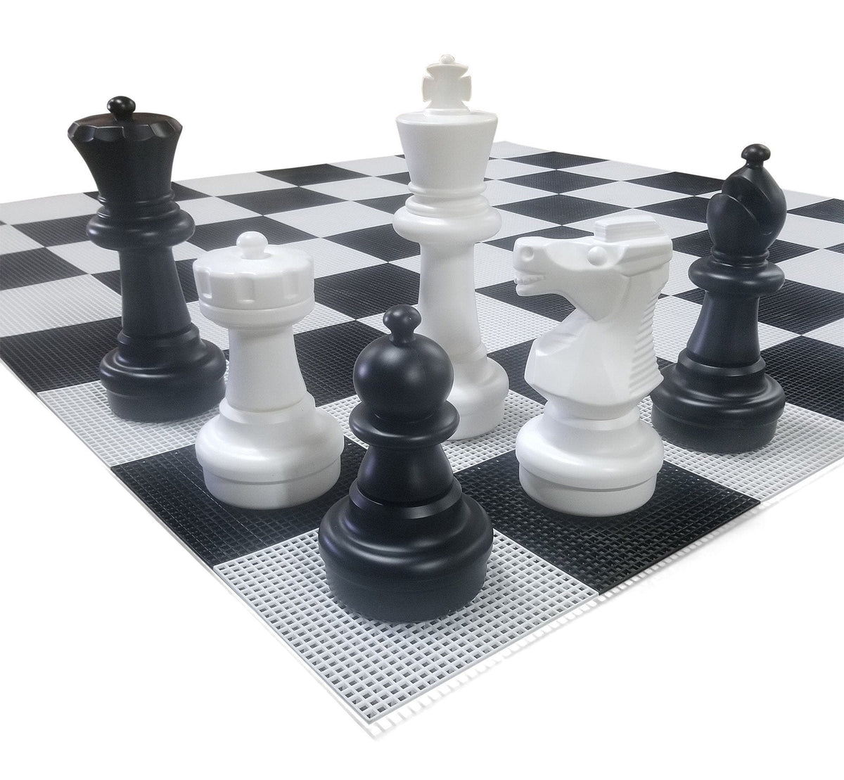 MegaChess Floor Games With Hard Plastic Board 25 Inch Giant Outdoor Chess Set