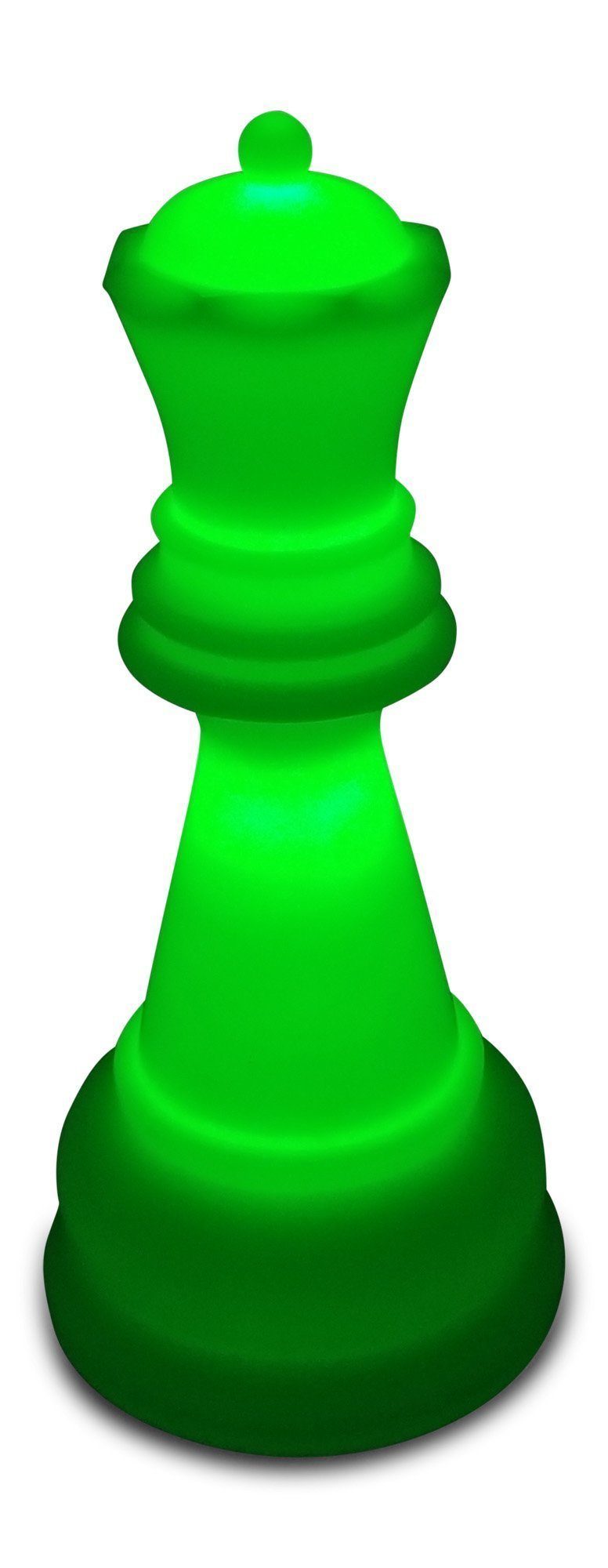 MegaChess 22 Inch Premium Plastic Queen Light-Up Giant Chess Piece - Green |  | GiantChessUSA