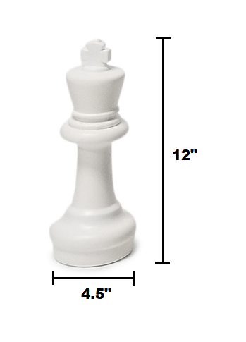 Plastic Chess Set with 12" King with Nylon Chess Board |  | GiantChessUSA