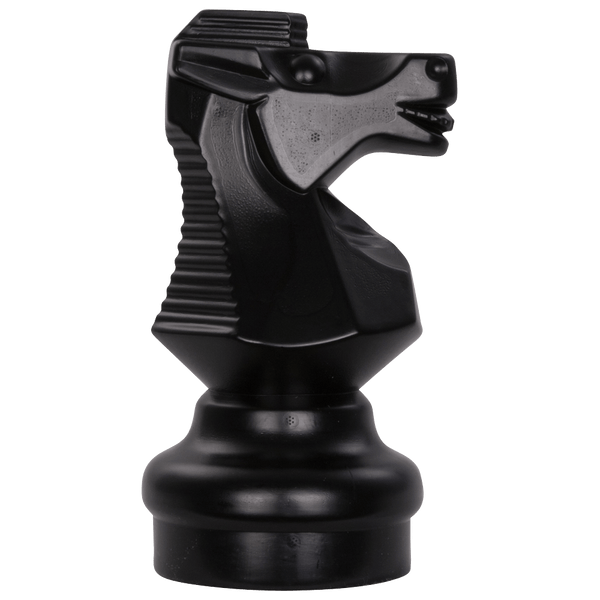 MegaChess 9 Inch Dark Plastic Knight Giant Chess Piece |  | GiantChessUSA