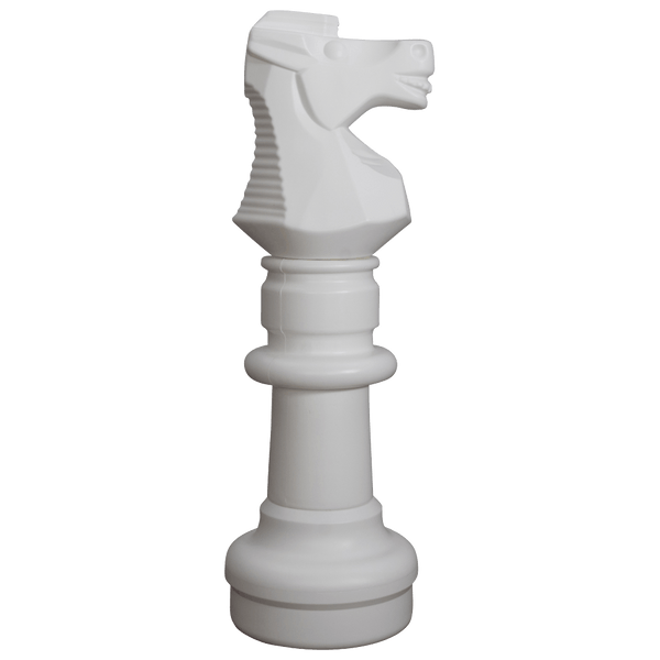 MegaChess 30 Inch White Plastic Knight Giant Chess Piece |  | GiantChessUSA