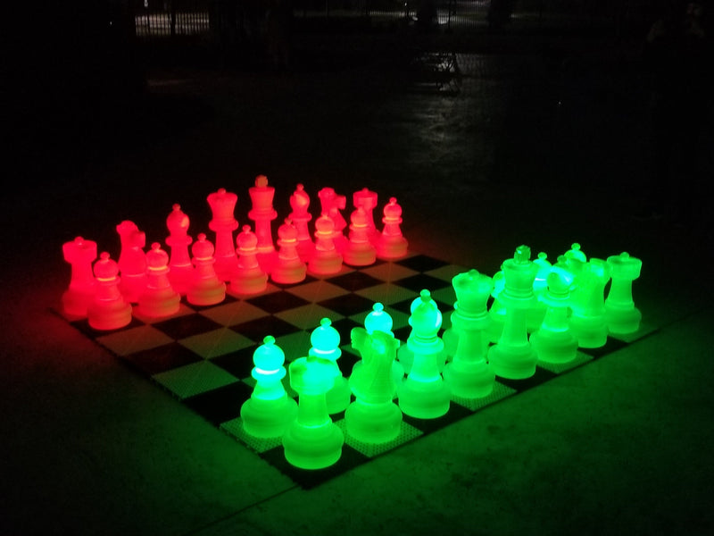 MegaChess 25 Inch Plastic LED Giant Chess Set - Multiple Colors Available! |  | GiantChessUSA