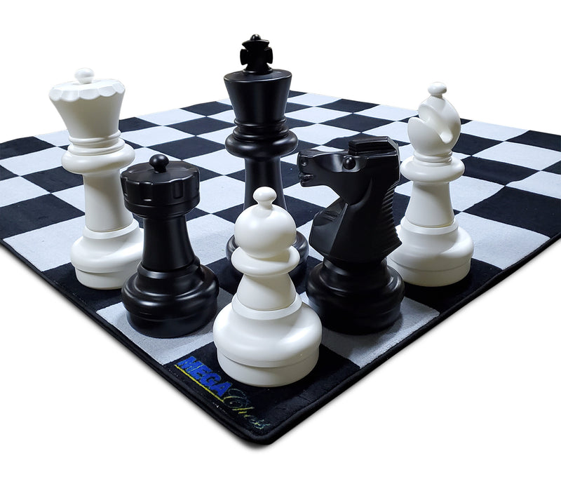 Individual Plastic Chess Piece - King - 16 Inches Tall - Black or White -  Not Intended for Home Decor