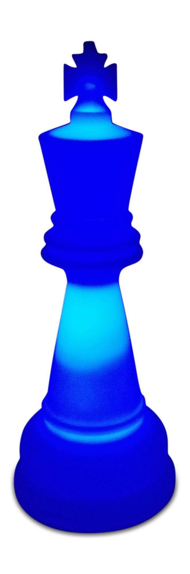 MegaChess 38 Inch Premium Plastic King Light-Up Giant Chess Piece - Blue | Default Title | GiantChessUSA