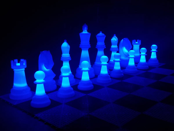 The Perfect 26 Inch Plastic Light-Up Giant Chess Set |  | GiantChessUSA