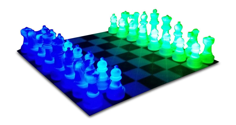 25 Inch Plastic LED Giant Chess Set for - Day and Night