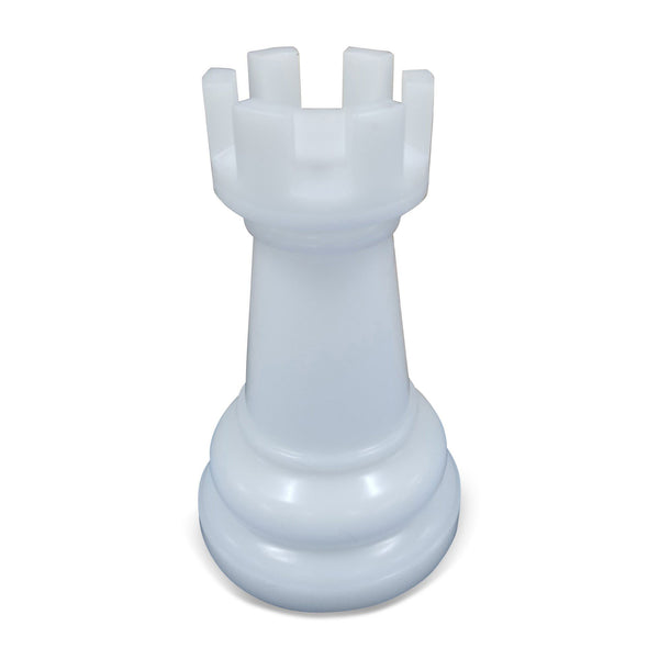 MegaChess 20 Inch White Premium Plastic Rook Giant Chess Piece | Default Title | GiantChessUSA