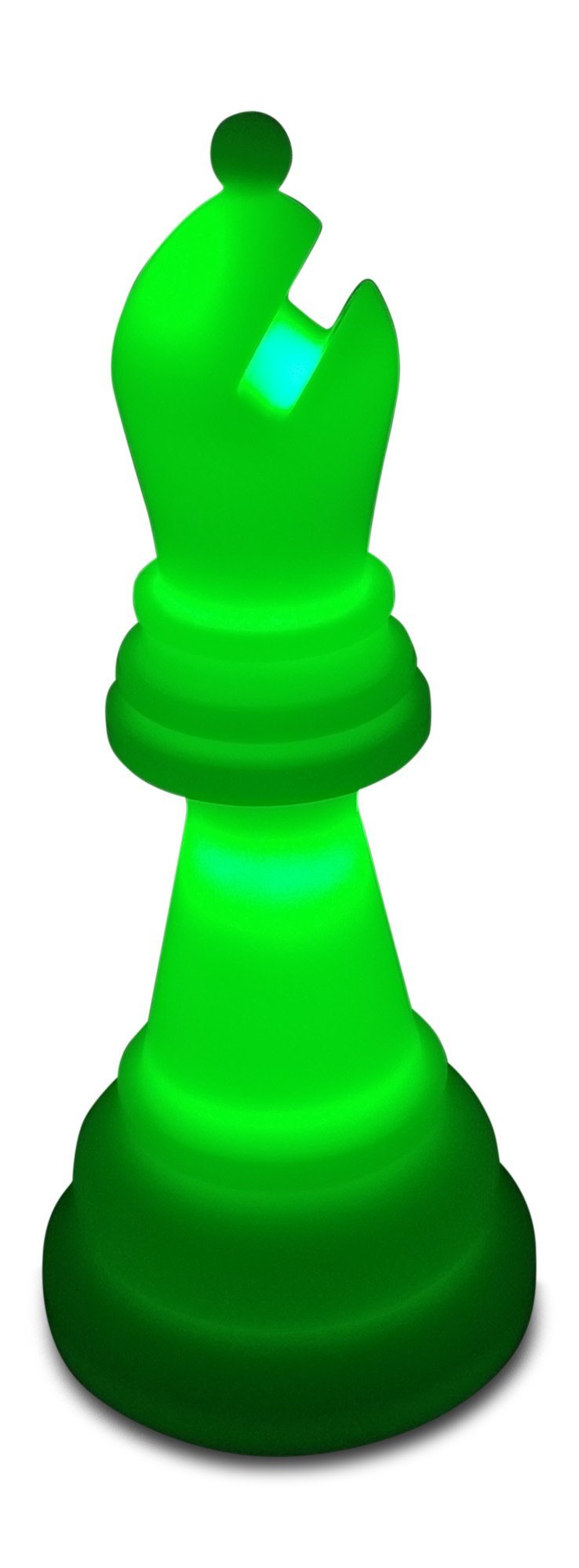 MegaChess 28 Inch Premium Plastic Bishop Light-Up Giant Chess Piece - Green | Default Title | GiantChessUSA