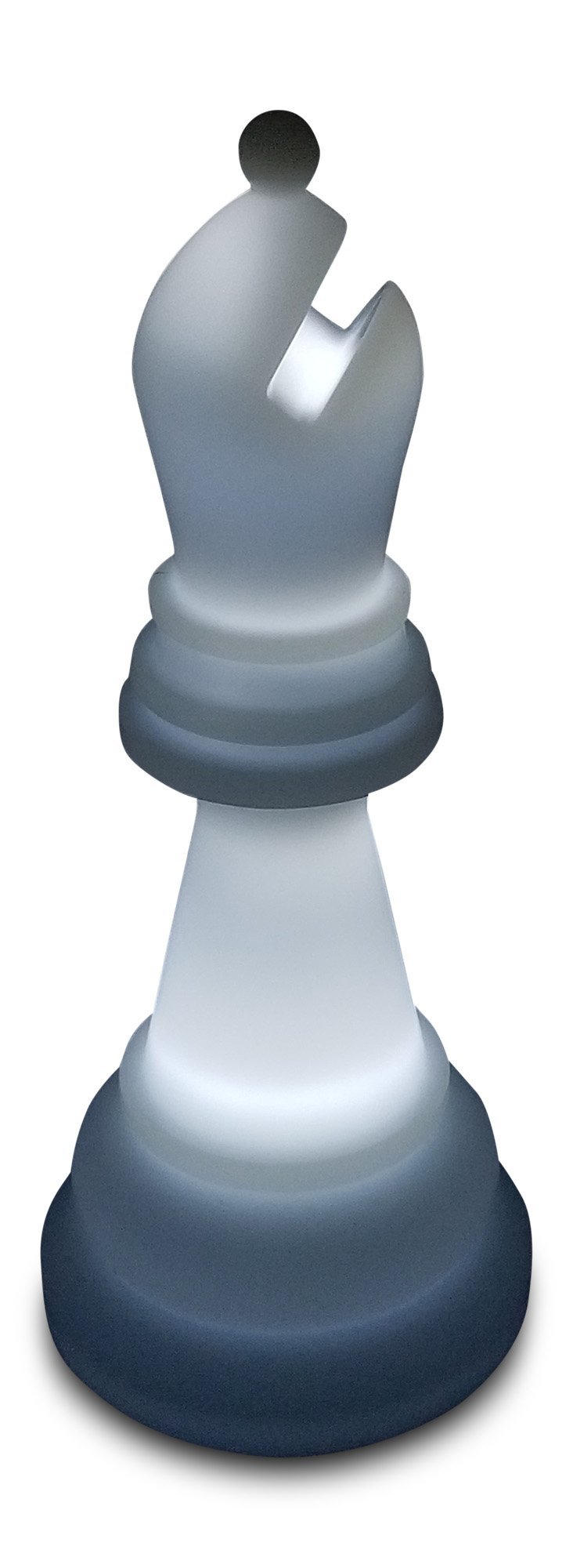 MegaChess 28 Inch Premium Plastic Bishop Light-Up Giant Chess Piece - White | Default Title | GiantChessUSA