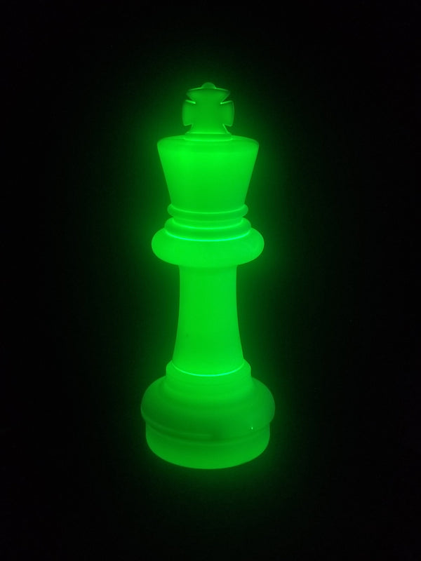 MegaChess 25 Inch LED King Individual Plastic Chess Piece - Green |  | GiantChessUSA