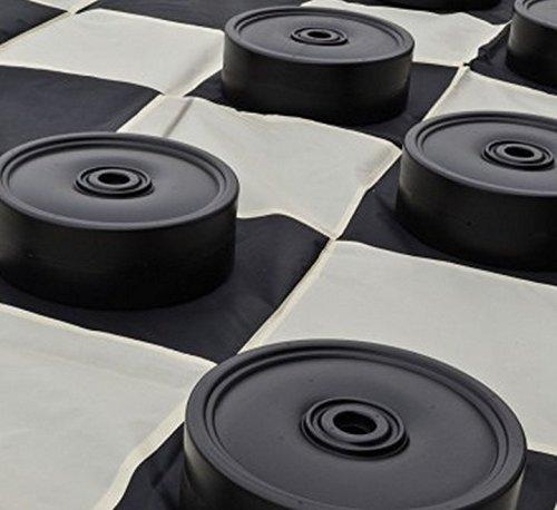 Mega Checker Plastic Set 4" Diameter with Chess Board |  | GiantChessUSA