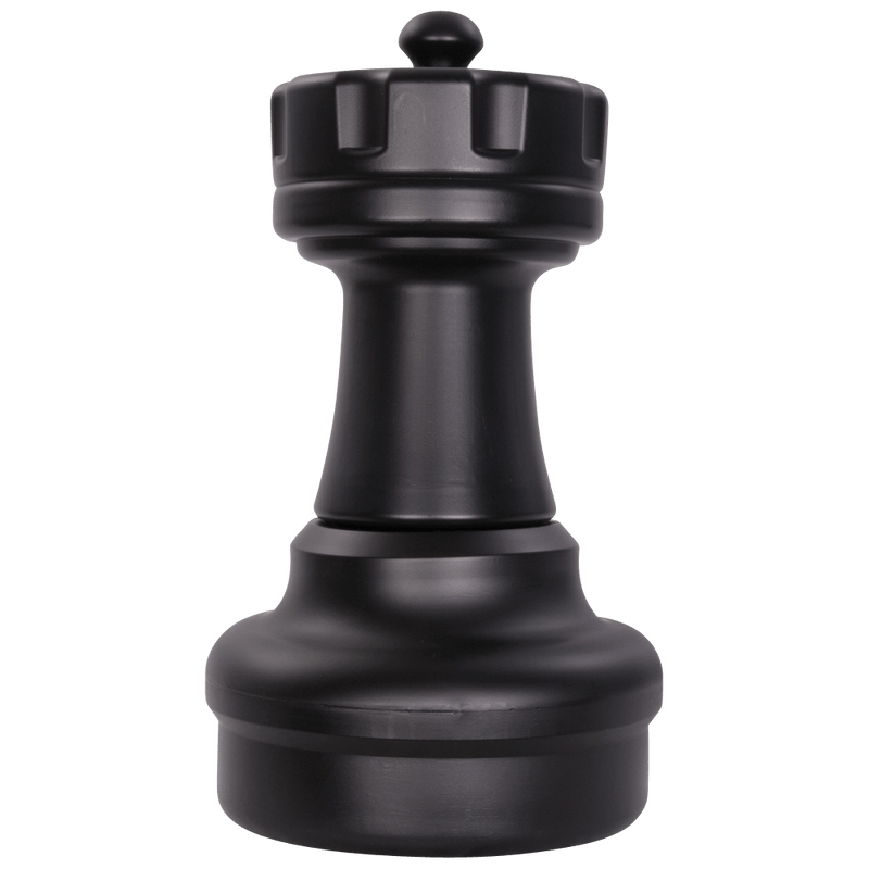 MegaChess 17 Inch Dark Plastic Rook Giant Chess Piece |  | GiantChessUSA