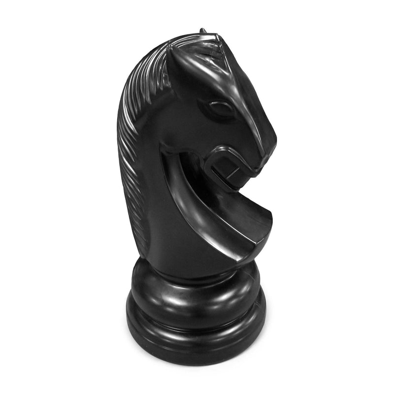 MegaChess 17 Inch Black Premium Plastic Knight Giant Chess Piece |  | GiantChessUSA