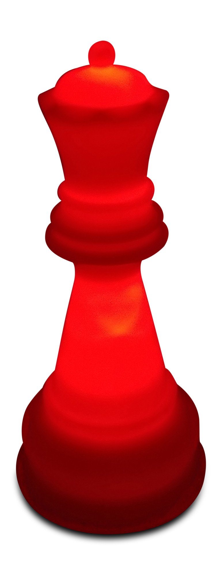 MegaChess 31 Inch Premium Plastic Queen Light-Up Giant Chess Piece - Red | Default Title | GiantChessUSA