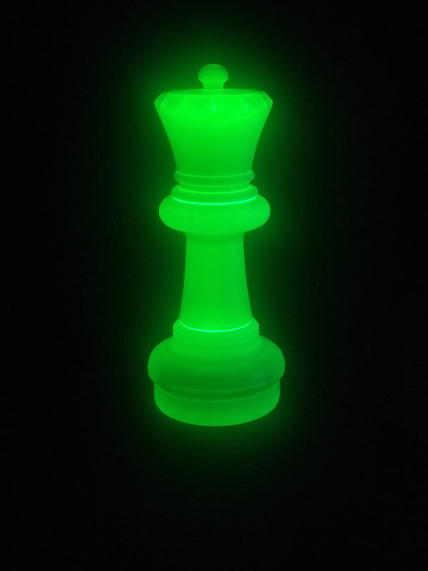 MegaChess 23 Inch LED Queen Individual Plastic Chess Piece -Green |  | GiantChessUSA