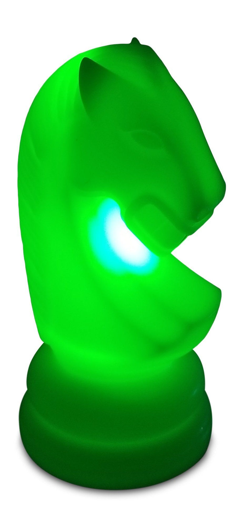 MegaChess 23 Inch Premium Plastic Knight Light-Up Giant Chess Piece - Green | Default Title | GiantChessUSA