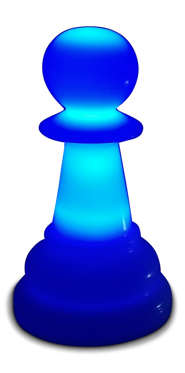 MegaChess 16 Inch Premium Plastic Pawn Light-Up Giant Chess Piece - Blue | Default Title | GiantChessUSA