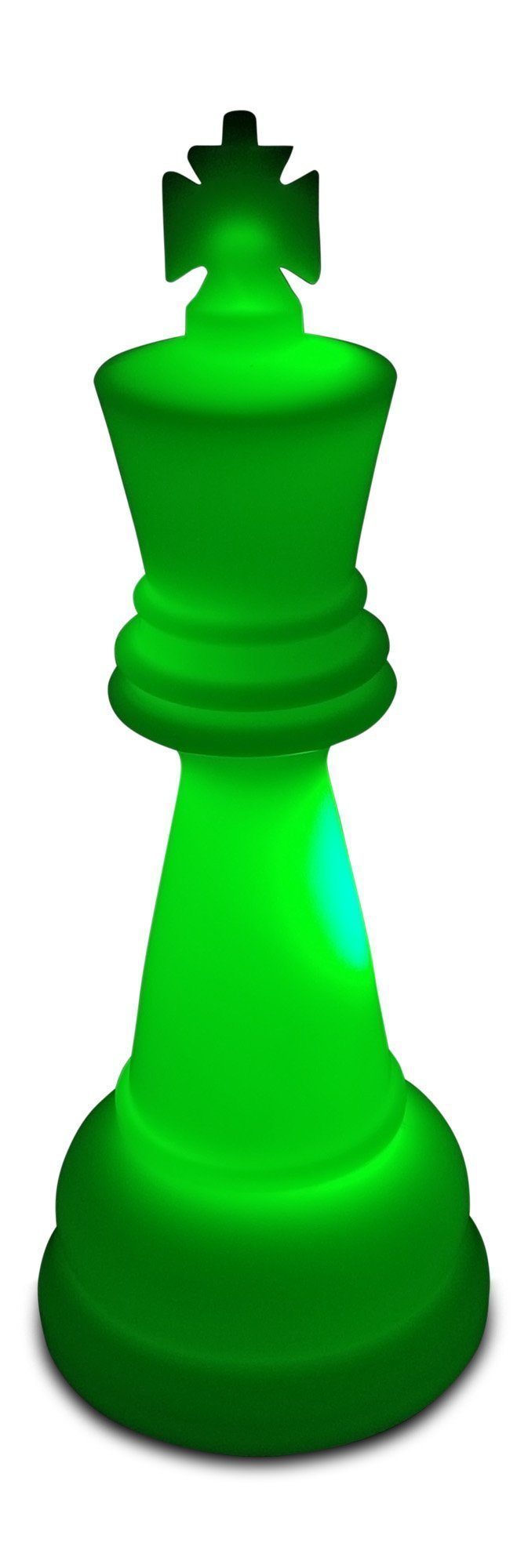 MegaChess 26 Inch Premium Plastic King Light-Up Giant Chess Piece - Green |  | GiantChessUSA
