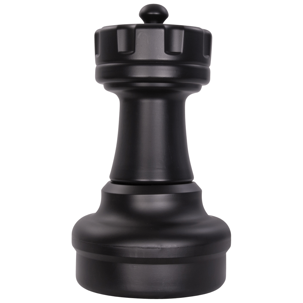 17 Inch Dark Plastic Rook Giant Chess Piece | Giant Outdoor Chess