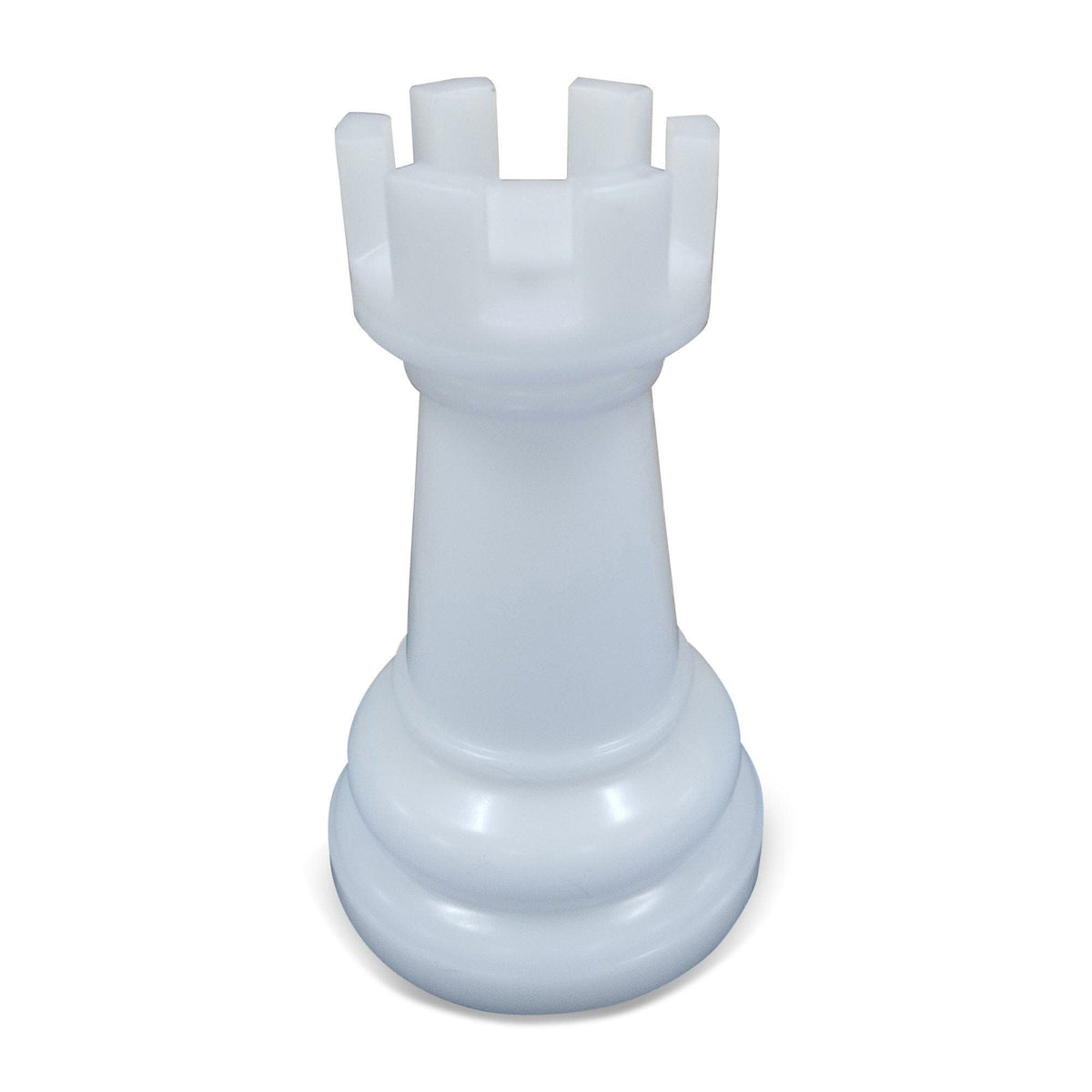 20 Inch White Perfect Rook Giant Chess Piece | Giant Outdoor Chess