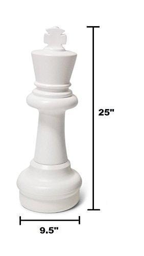 25 Inch Giant Plastic Chess Set with Nylon Mat | MegaChess | | GiantChessUSA